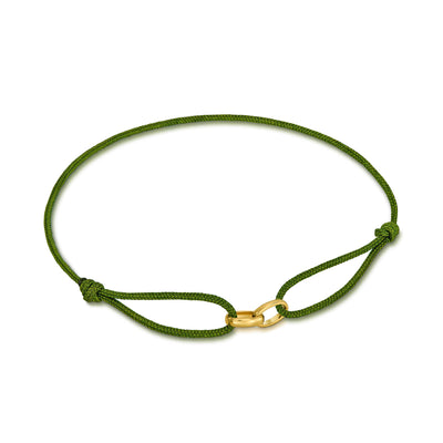 BRANSOLETKA GLORY OLIWKOWA BRANSOLETKA MATERIAŁOWA 585 ZŁOTA