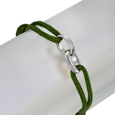 BRANSOLETKA GLORY OLIVE STOCKAR BAND 585 BIAŁE ZŁOTO