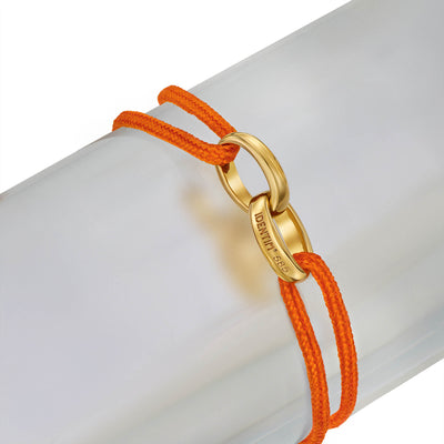 BRANSOLETKA GLORY POMARAŃCZOWA BRANSOLETKA MATERIAŁOWA 585 ZŁOTA