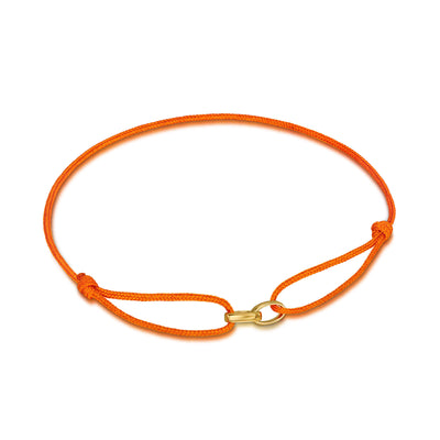 BRANSOLETKA GLORY POMARAŃCZOWA BRANSOLETKA MATERIAŁOWA 585 ZŁOTA