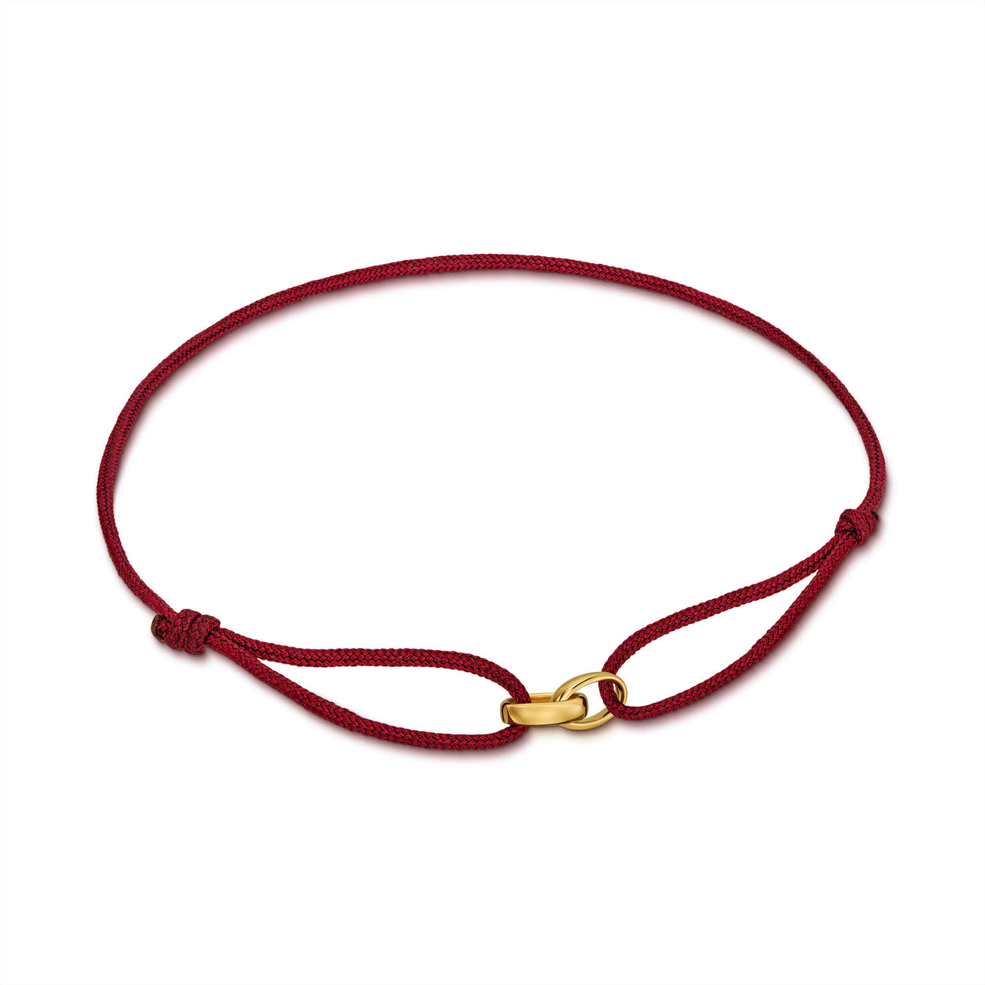 BRANSOLETKA GLORY BORDOWA BRANSOLETKA MATERIAŁOWA 585 ZŁOTA
