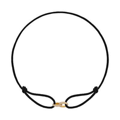BRANSOLETKA BRILLIANCE BRANSOLETKA MATERIAŁOWA ZŁOTO 585 DIAMENTY LABORATORYJNE