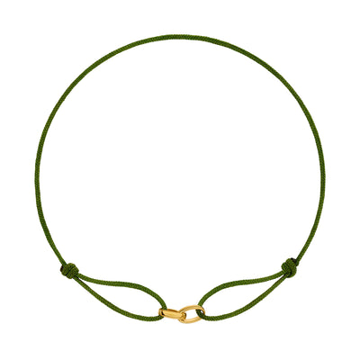 BRANSOLETKA GLORY OLIWKOWA BRANSOLETKA MATERIAŁOWA 585 ZŁOTA