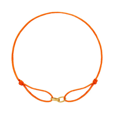 BRANSOLETKA GLORY POMARAŃCZOWA BRANSOLETKA MATERIAŁOWA 585 ZŁOTA