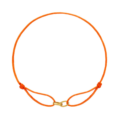 BRANSOLETKA GLORY POMARAŃCZOWA BRANSOLETKA MATERIAŁOWA 585 ZŁOTA