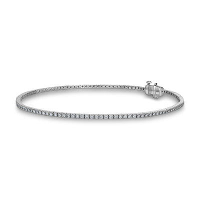 BRANSOLETKA RADIANCE 585 BIAŁE ZŁOTO LAB DIAMENTY