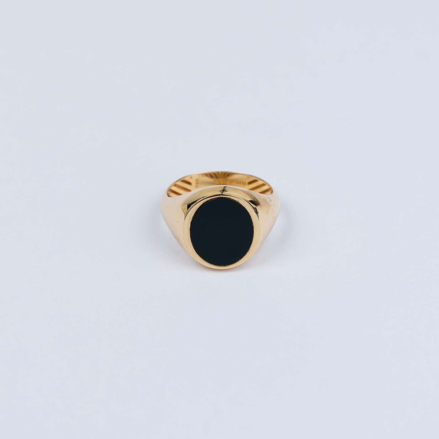 Sygnet pierścień męski 585/14K onyks 4,59gr. W57 / UNWORN