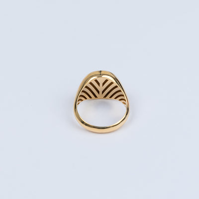Sygnet pierścień męski 585/14K onyks 4,59gr. W57 / UNWORN